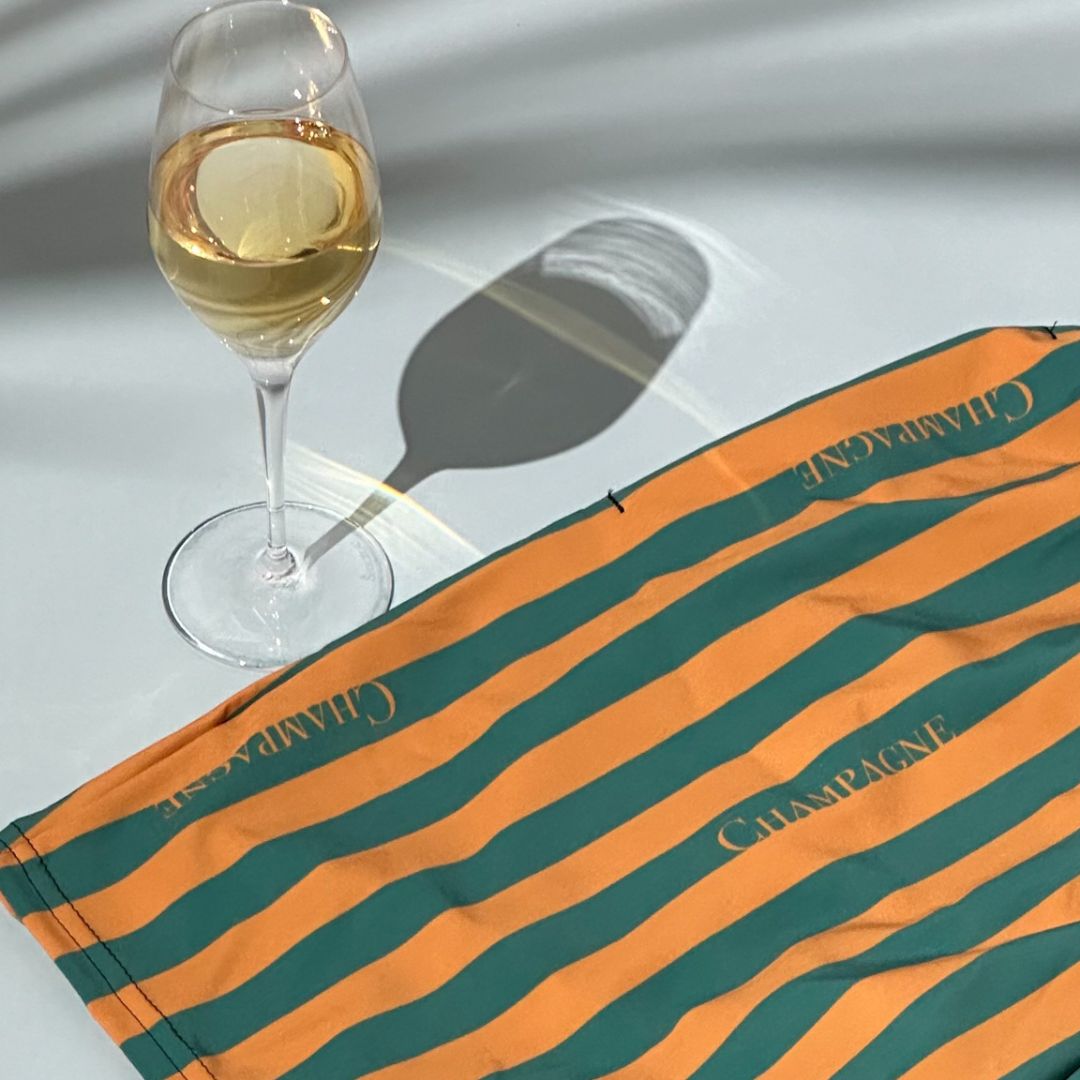 The Champagne Striped swim trunks - 2XS - Cocktailored