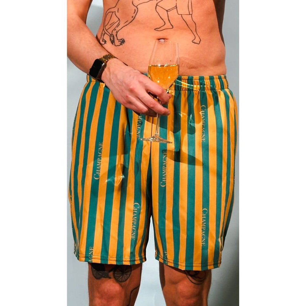 The Champagne Striped swim trunks - 2XS - Cocktailored