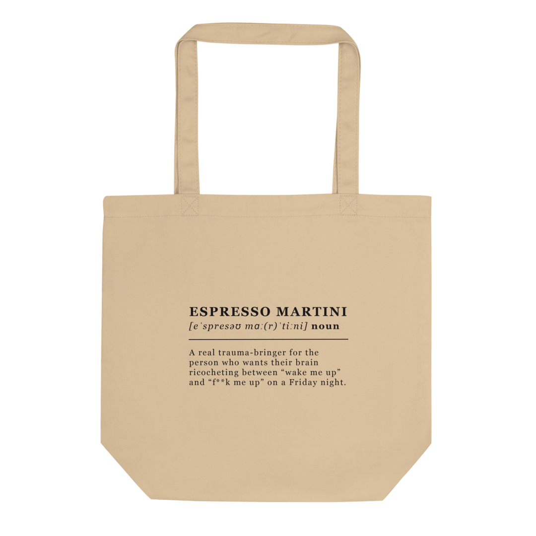 The Espresso Martini Eco Tote Bag - Cocktailored