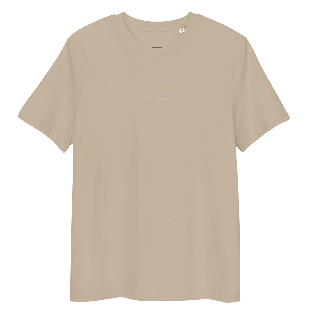 The Got Beer? organic t-shirt - Desert Dust - Cocktailored