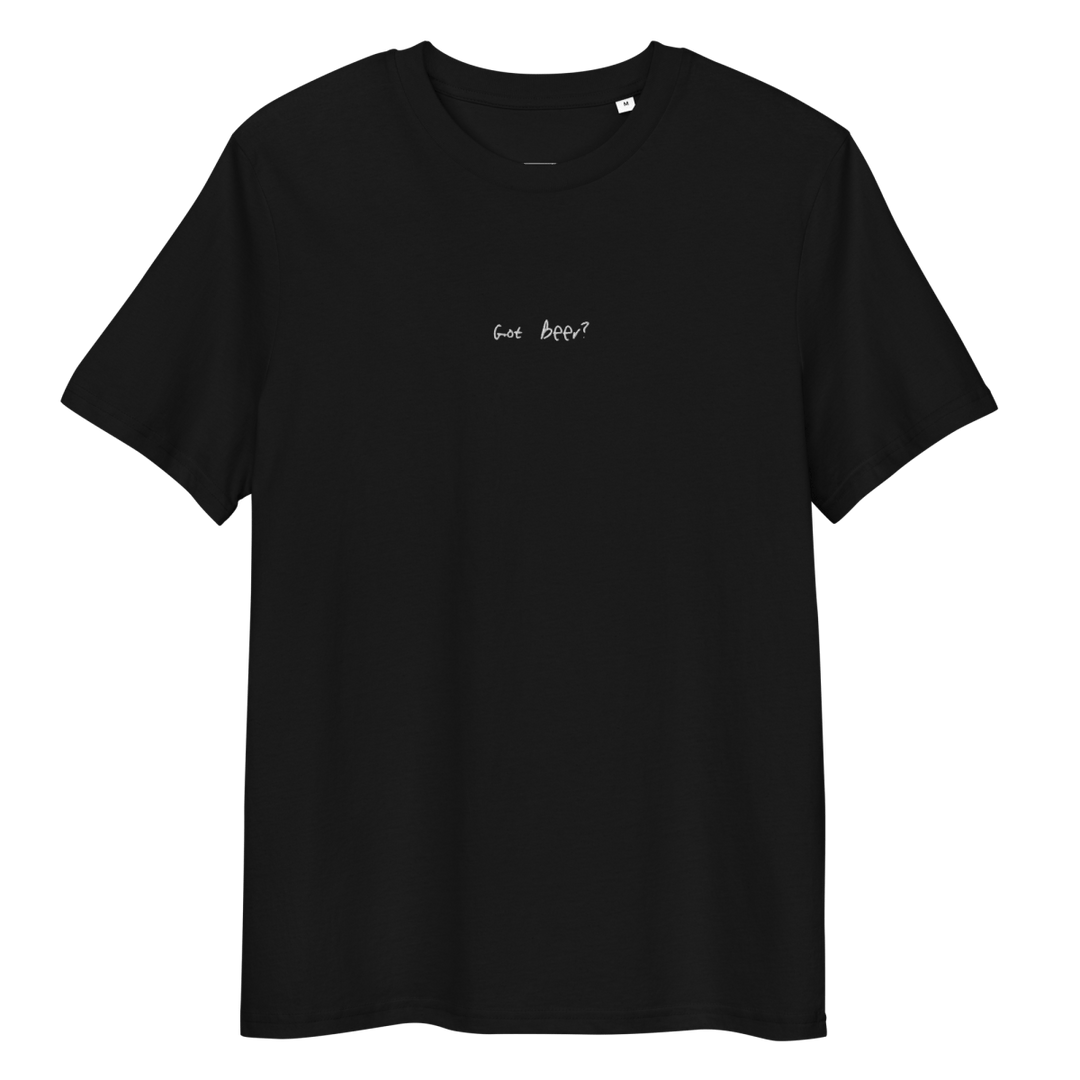 The Got Beer? organic t-shirt - Black - Cocktailored
