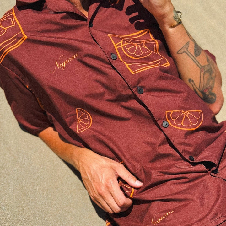 The Negroni "Cocktail" Summer Shirt - 2XS - Cocktailored