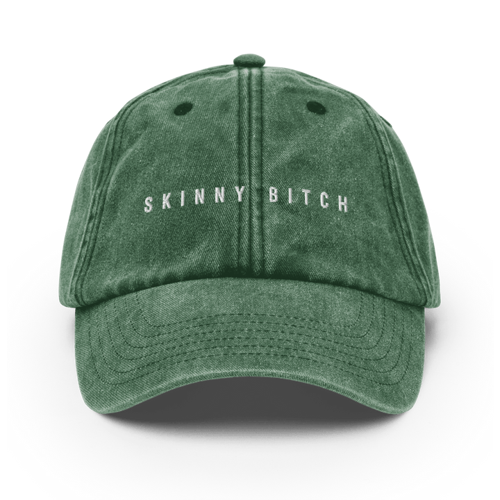 The Skinny Bitch Vintage Hat - Vintage Bottle Green - Cocktailored