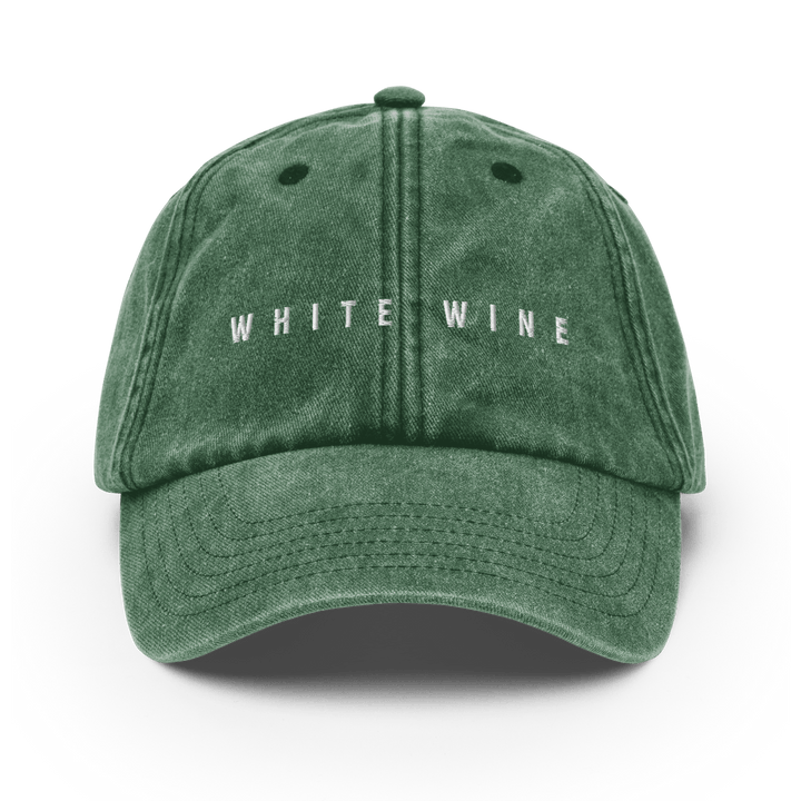 The White Wine Vintage Hat - Vintage Bottle Green - Cocktailored