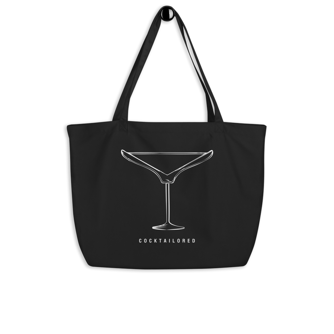 Cocktailored Large organic tote bag - Black - Cocktailored
