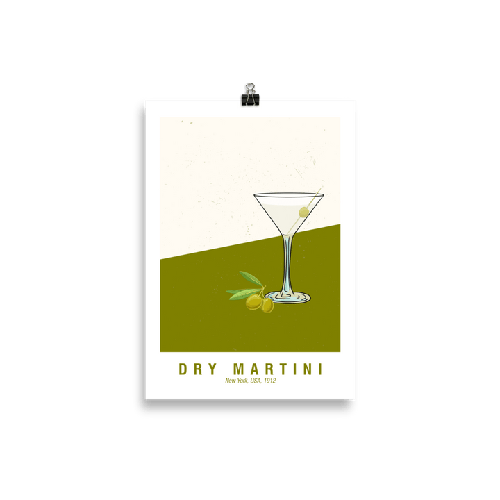 The Dry Martini Poster - 21x30 cm - Cocktailored