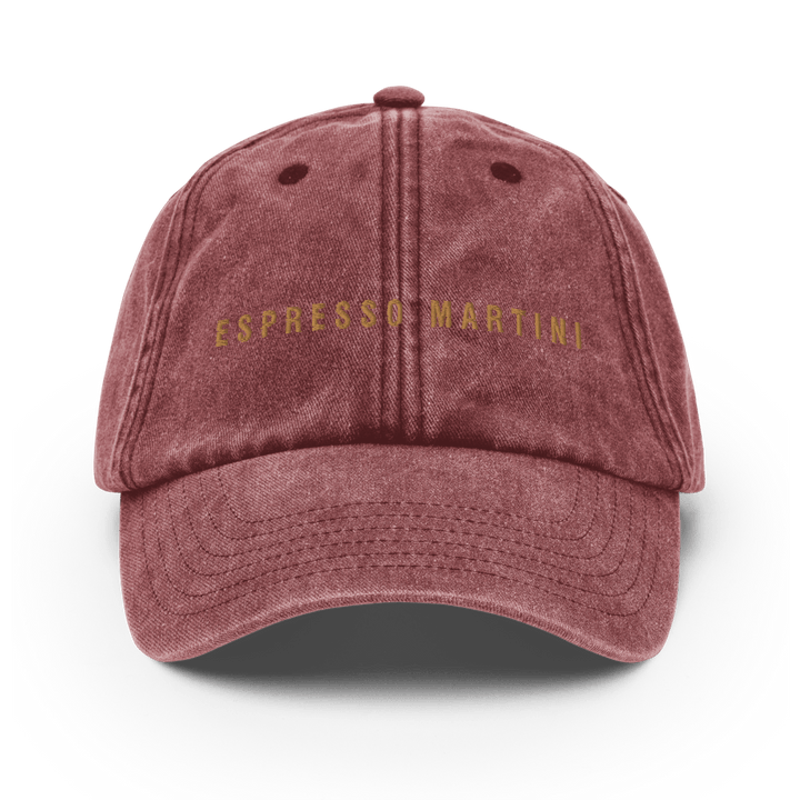 The Espresso Martini Vintage Hat - Vintage Red - Cocktailored