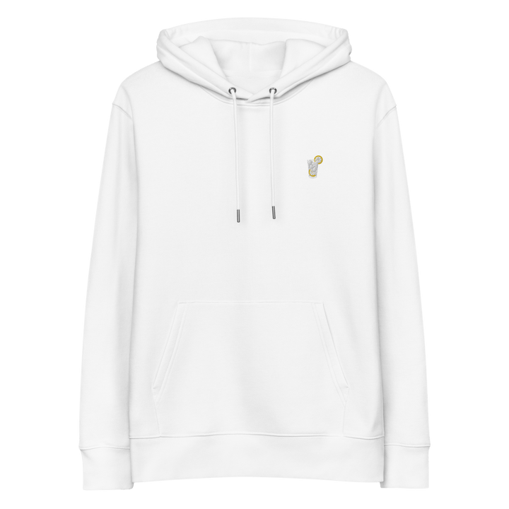 The Gin & Tonic Glass eco hoodie - White - Cocktailored