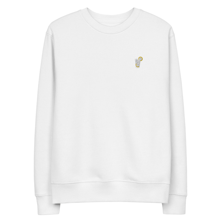 The Gin & Tonic Glass eco sweatshirt - White - Cocktailored