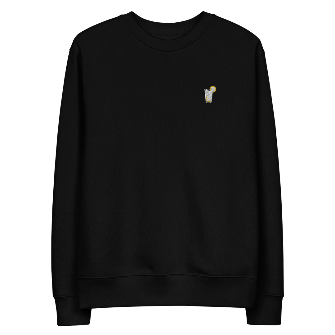 The Gin & Tonic Glass eco sweatshirt - Black - Cocktailored