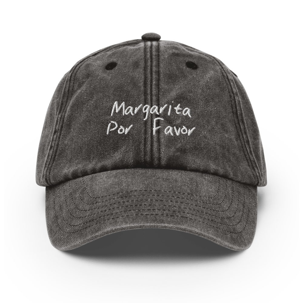The Margarita Por Favor Vintage Hat - Vintage Black - Cocktailored