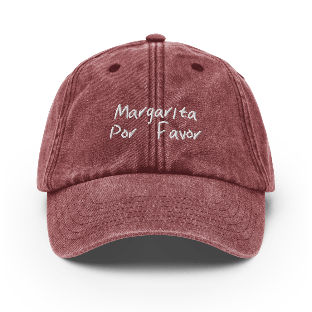 The Margarita Por Favor Vintage Hat - Vintage Red - Cocktailored