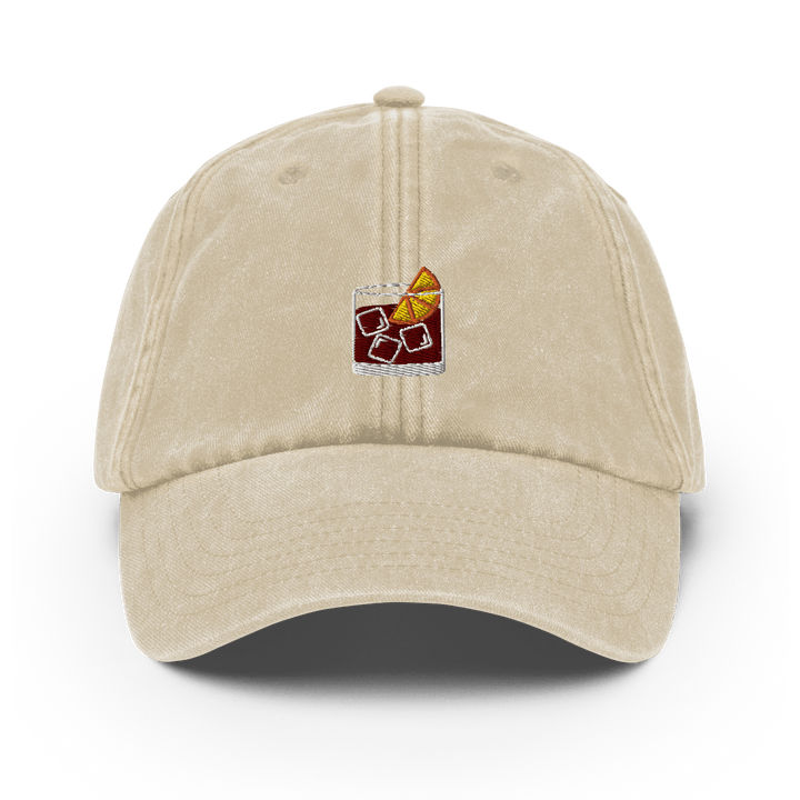 The Negroni Glass Vintage Hat - Vintage Stone - Cocktailored