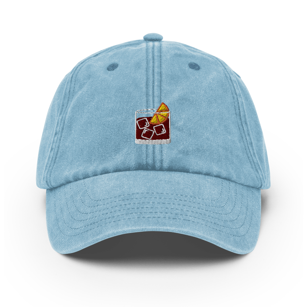 The Negroni Glass Vintage Hat - OUTLET - Vintage Denim - Cocktailored