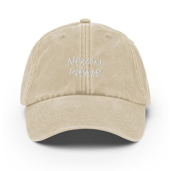 The Negroni Please Vintage Hat - Vintage Stone - Cocktailored