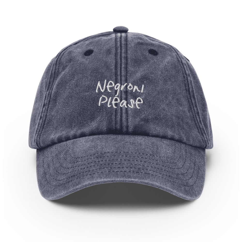 The Negroni Please Vintage Hat - Vintage Denim - Cocktailored