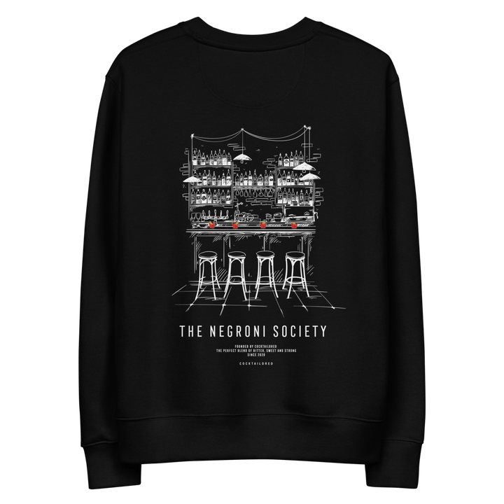 The Negroni Society "The Bar" eco sweatshirt - Black - Cocktailored