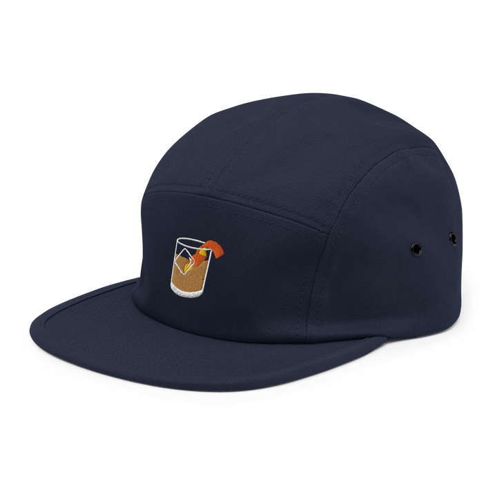 The Old Fashioned Glass Hipster Hat - Navy - Cocktailored