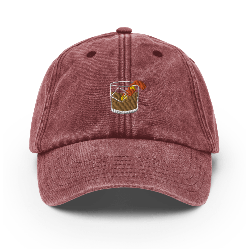 The Old Fashioned Glass Vintage Hat - Vintage Red - Cocktailored