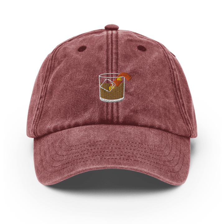 The Old Fashioned Glass Vintage Hat - Vintage Red - Cocktailored
