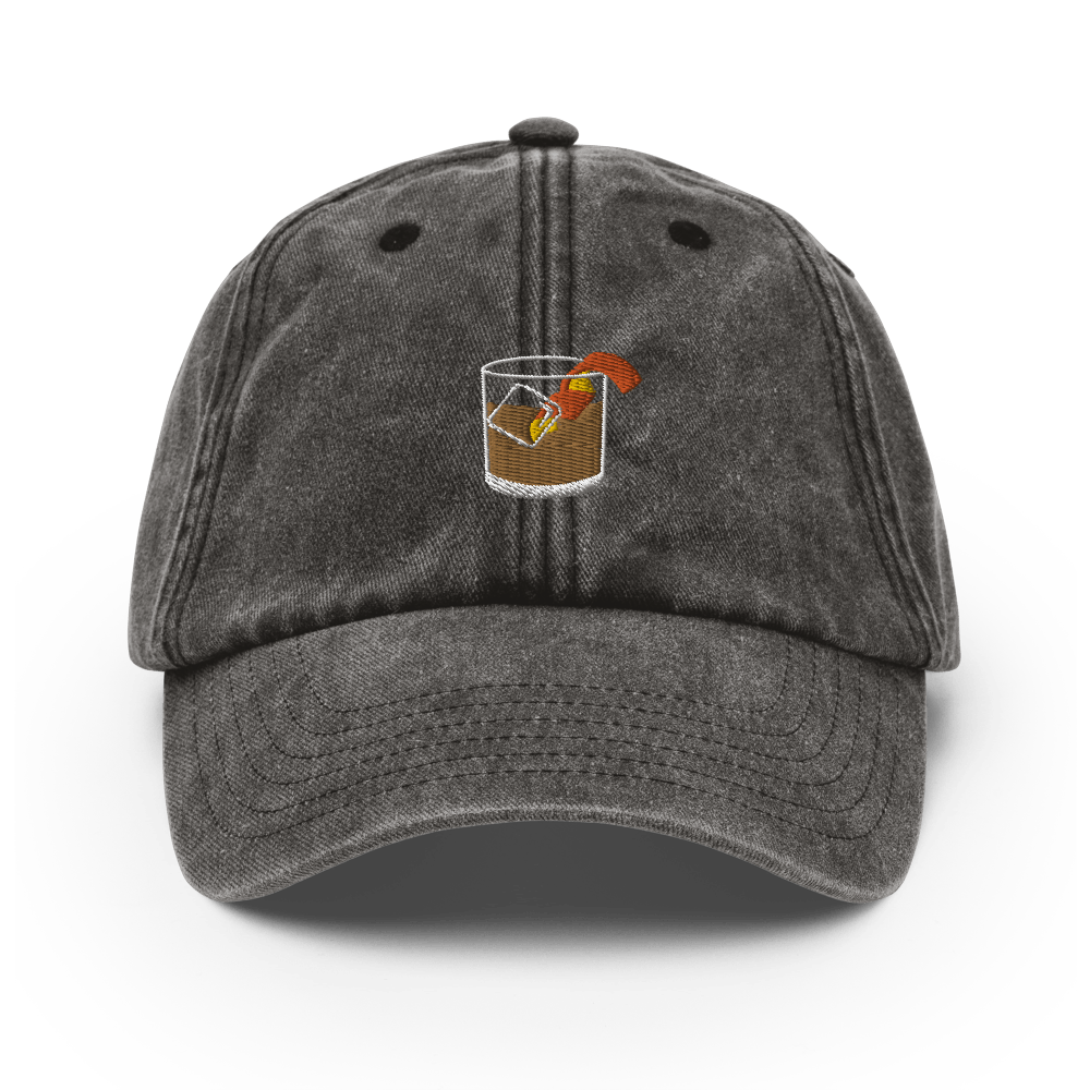 The Old Fashioned Glass Vintage Hat - Vintage Black - Cocktailored