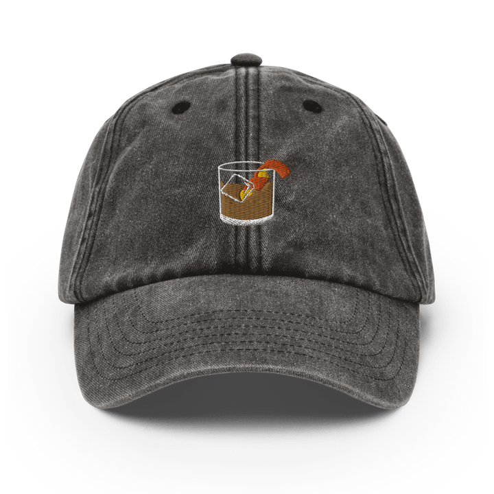 The Old Fashioned Glass Vintage Hat - Vintage Black - Cocktailored
