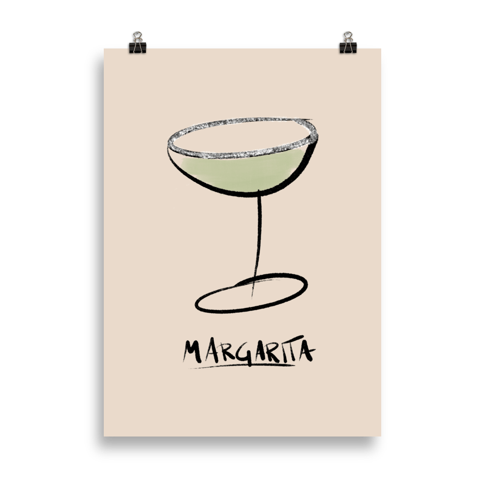 The Painted Margarita Poster - 50×70 cm - Cocktailored