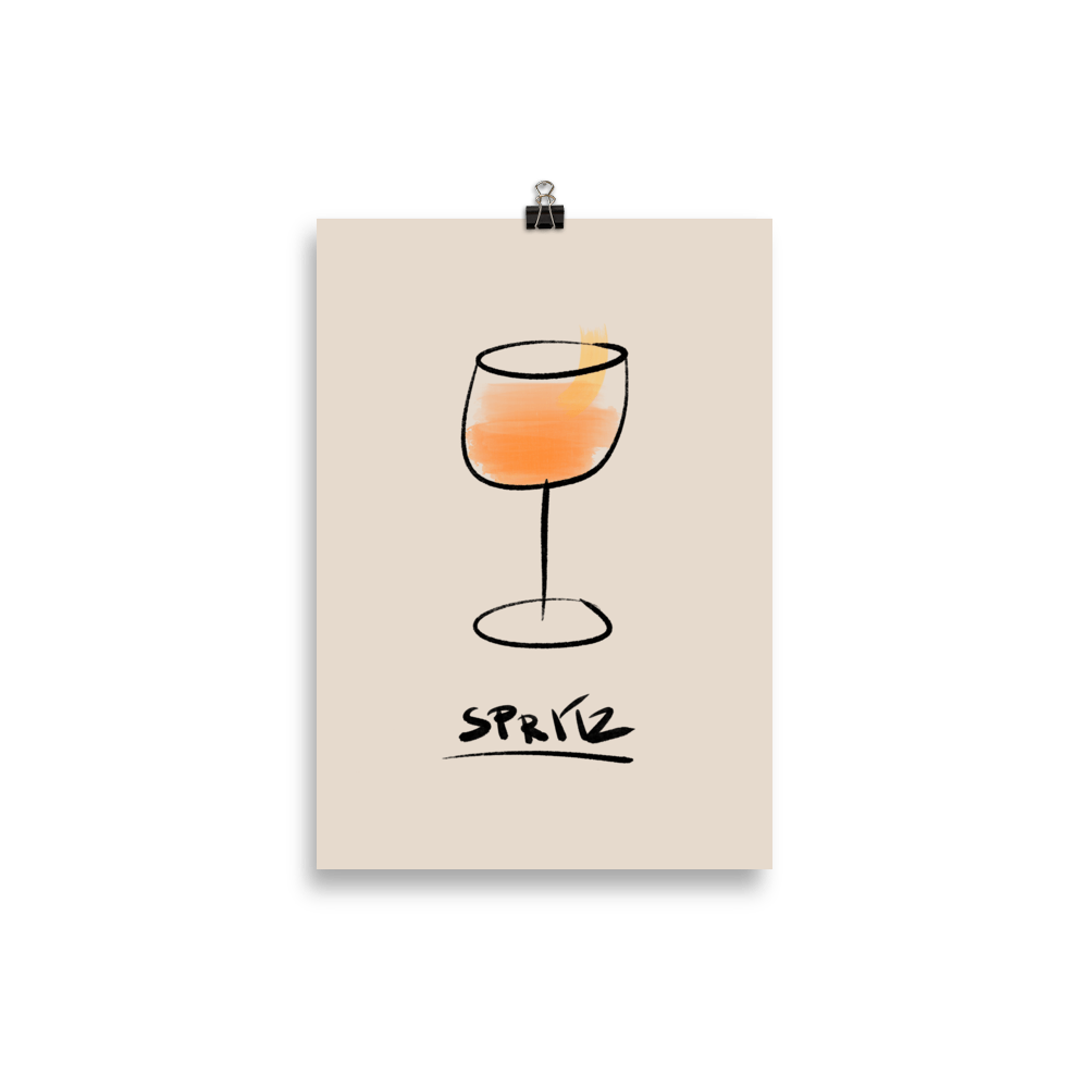 The Painted Spritz Poster - 21x30 cm - Cocktailored