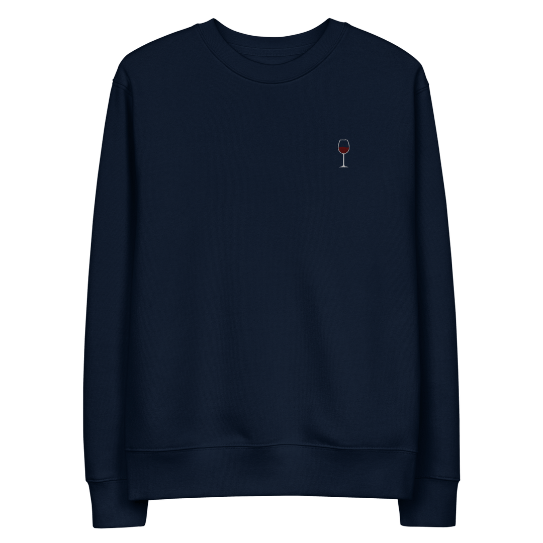 The Red Wine Glass eco sweatshirt - French Navy - Cocktailored