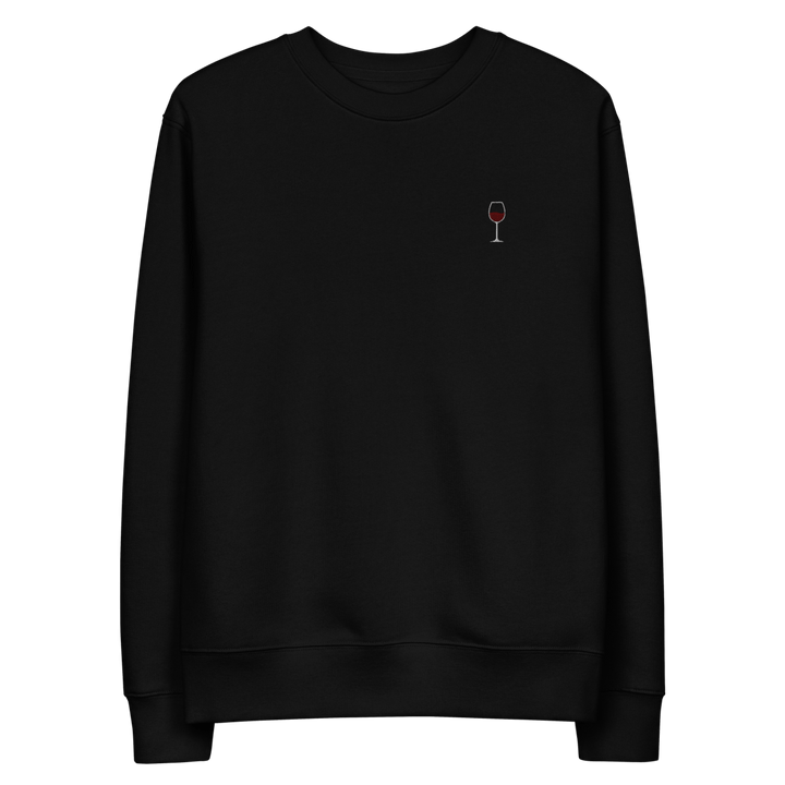 The Red Wine Glass eco sweatshirt - Black - Cocktailored