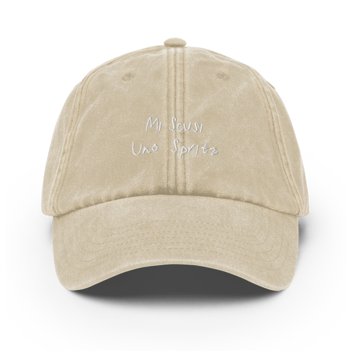 The Scusi Spritz Vintage Hat - Vintage Stone - Cocktailored