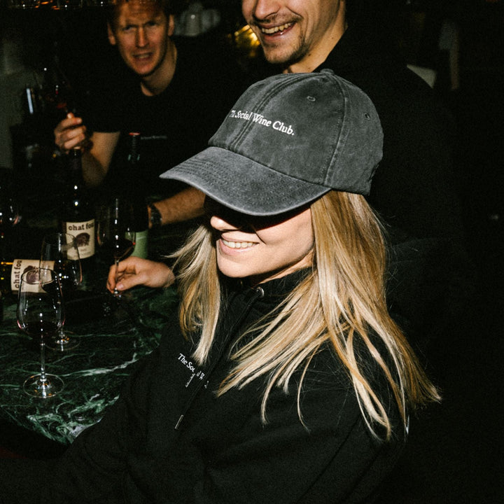 The Social Wine Club. Vintage Hat - Vintage Black - Cocktailored