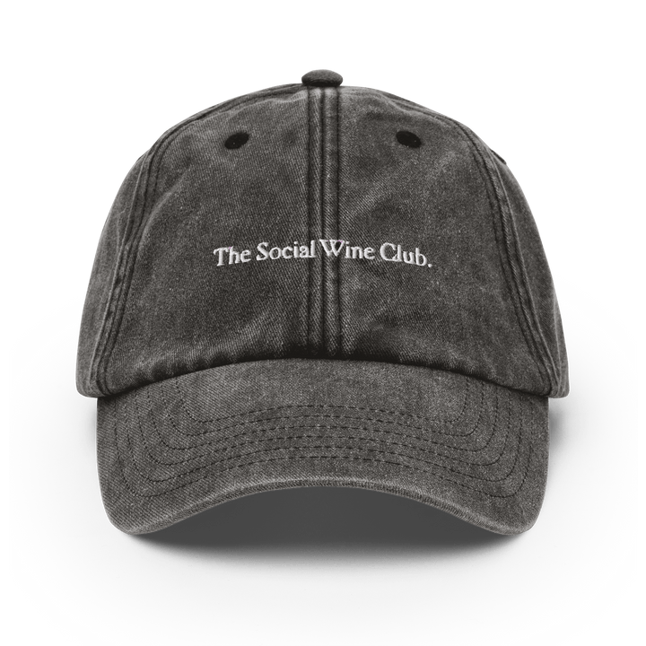 The Social Wine Club. Vintage Hat - Vintage Black - Cocktailored