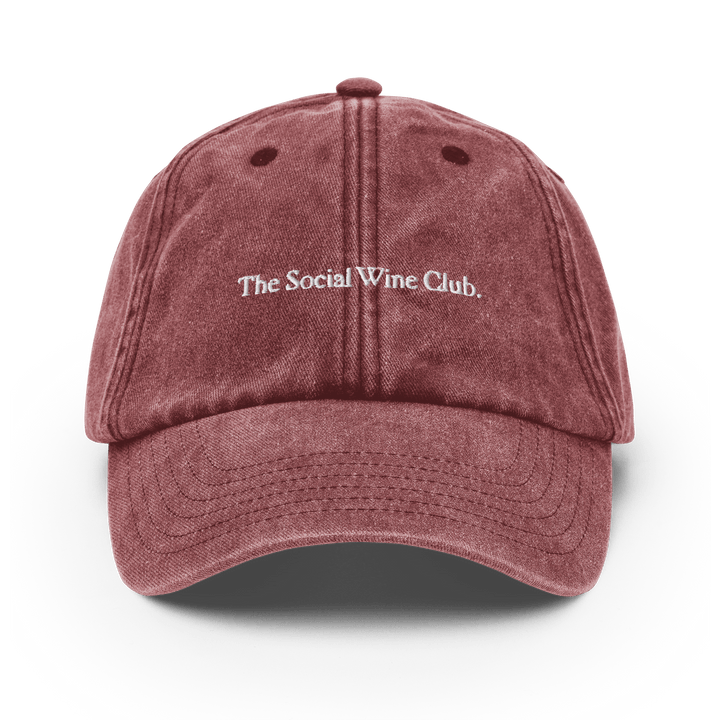 The Social Wine Club. Vintage Hat - Vintage Red - Cocktailored