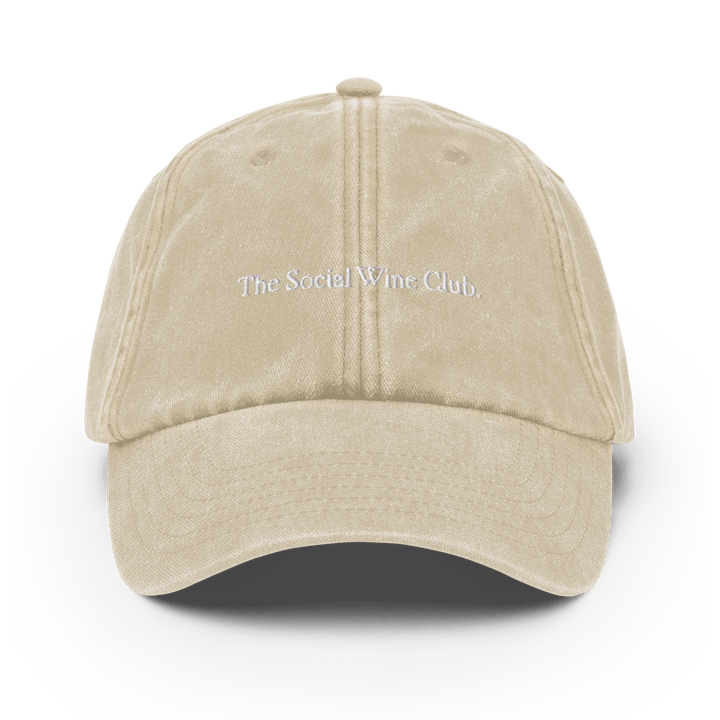 The Social Wine Club. Vintage Hat - Vintage Stone - Cocktailored