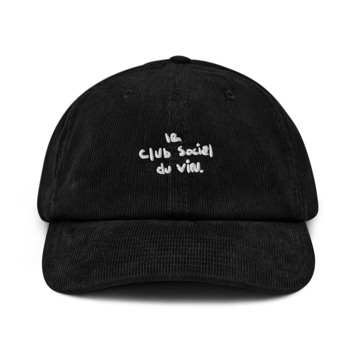 le club social du vin. Corduroy hat - Black - Cocktailored