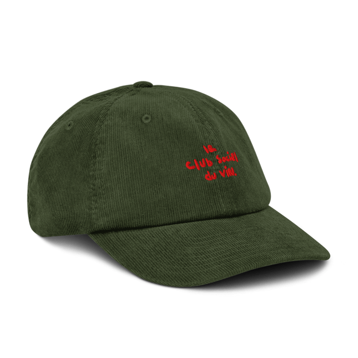 le club social du vin. Corduroy hat - Dark Olive - Cocktailored