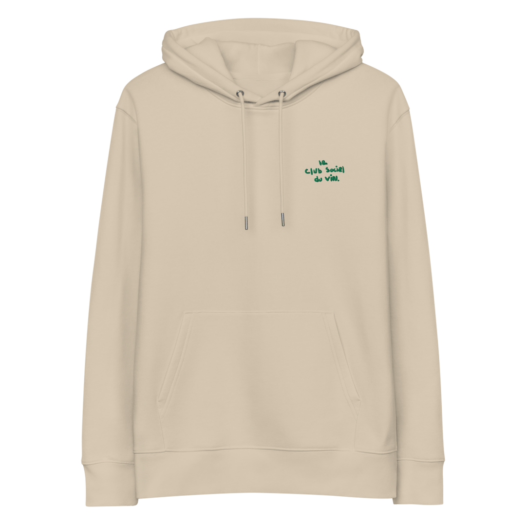 le club social du vin. eco hoodie - Black - Cocktailored