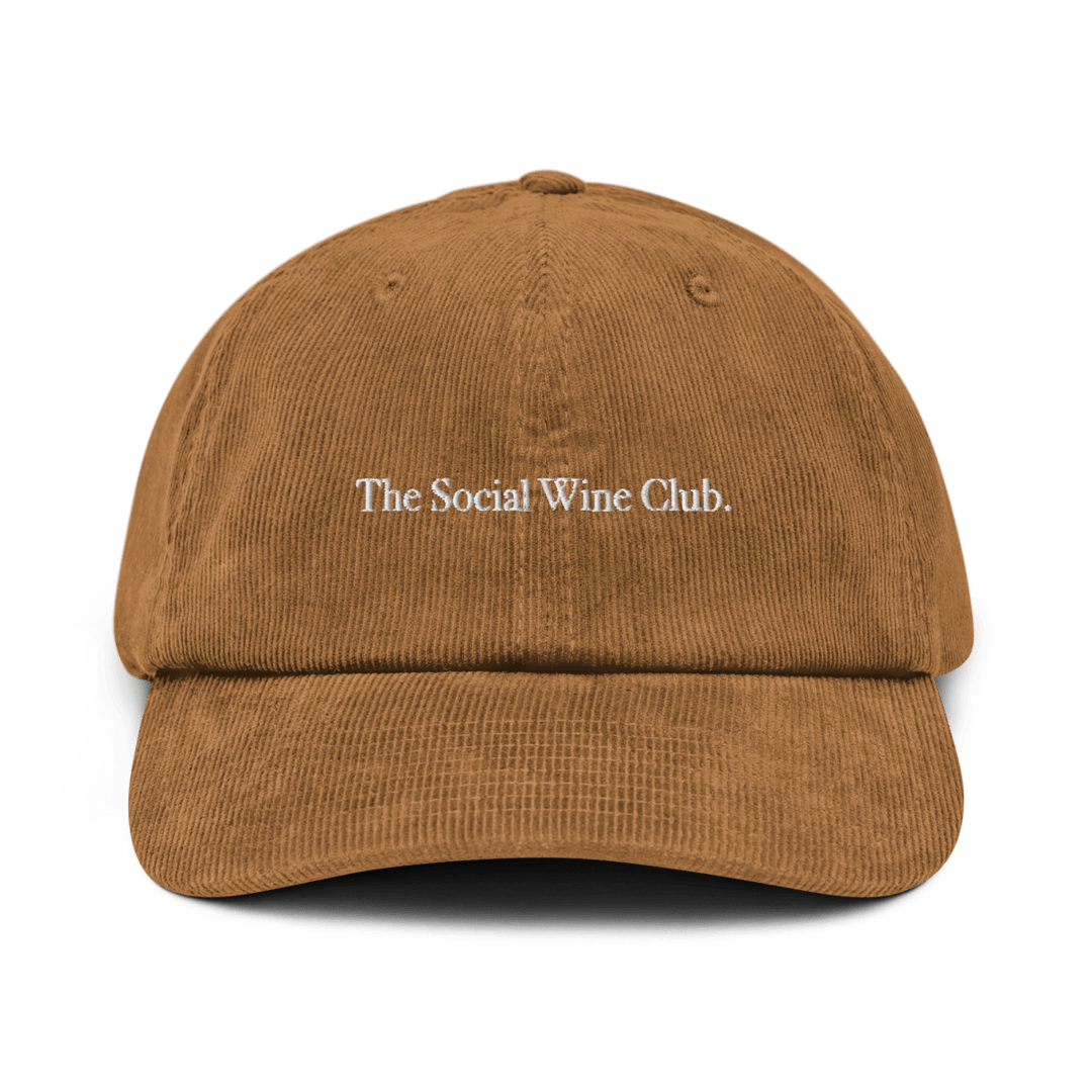 Social Wine Club Corduroy hat - Camel - Cocktailored