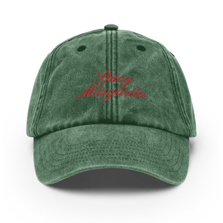 Spicy Margarita Vintage Hat - Vintage Bottle Green - Cocktailored