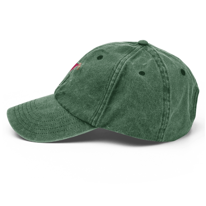 The Cosmopolitan Glass Vintage Hat - Vintage Bottle Green - Cocktailored