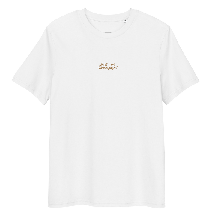 The Give Me Champagne organic t-shirt - White - Cocktailored