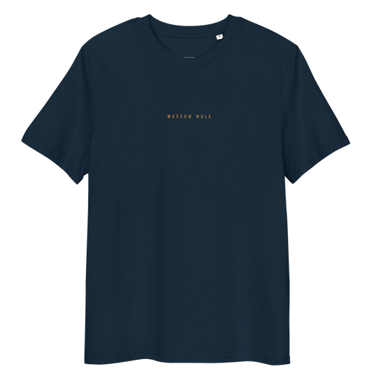 T-shirt i økologisk bomuld – Moscow Mule – farve: marineblå