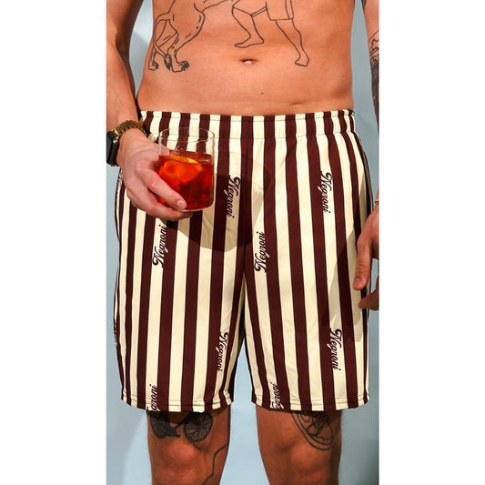 The Negroni Striped Swim Trunks - 2XS - Cocktailored