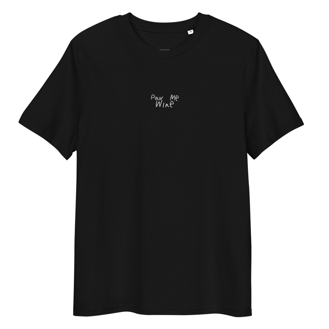 The Pour Me Wine Organic T-shirt - Black - Cocktailored