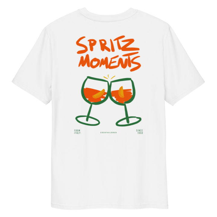 The Spritz Moments "Cin Cin" organic t - shirt - S - Cocktailored