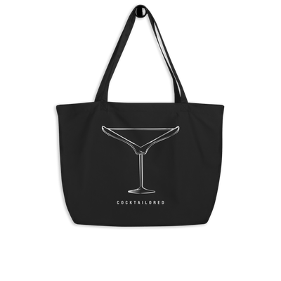 Cocktailored Large organic tote bag - Black - - Cocktailored