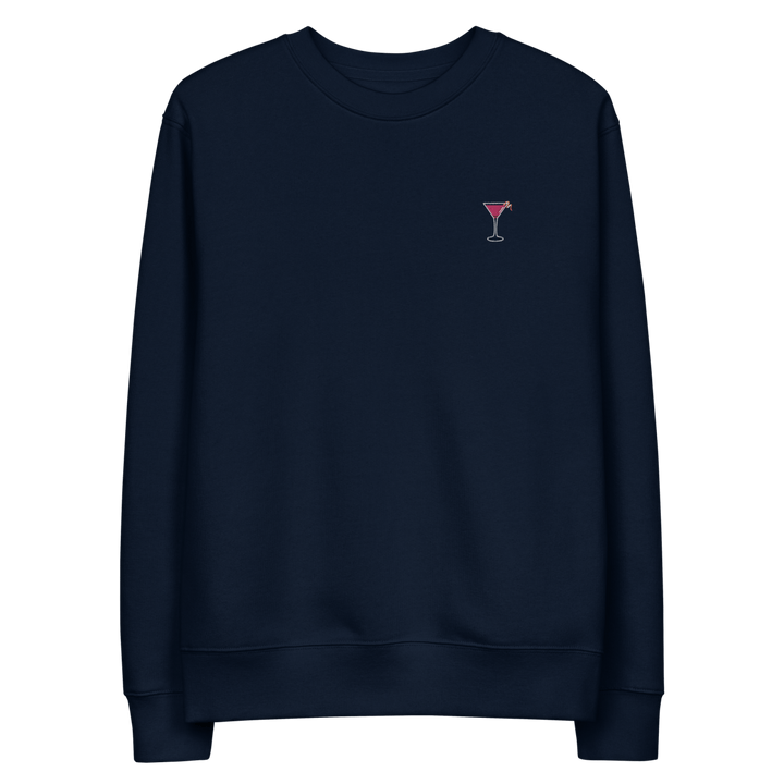 The Cosmopolitan Glass eco sweatshirt - French Navy - Cocktailored