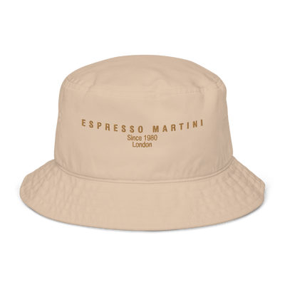 The Espresso Martini 1980 Organic bucket hat - Stone - - Cocktailored