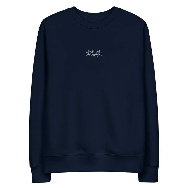 The Give Me Champagne eco sweatshirt - French Navy - Cocktailored